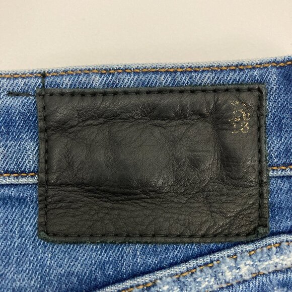 R13 Kick Fit Flare Jeans in Westbourne Size 27 Distressed Made in Italy Crop - Picture 10 of 16